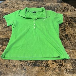 Girls Large Lime Green Nautica Polo